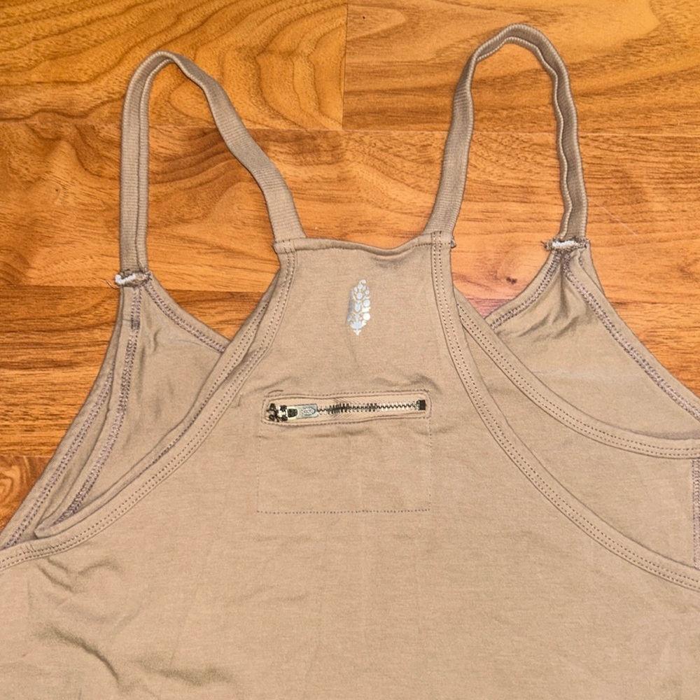 NWOT Free People Movement Hot Shot Mini Dress - Mocha Latte - Picture 12 of 15
